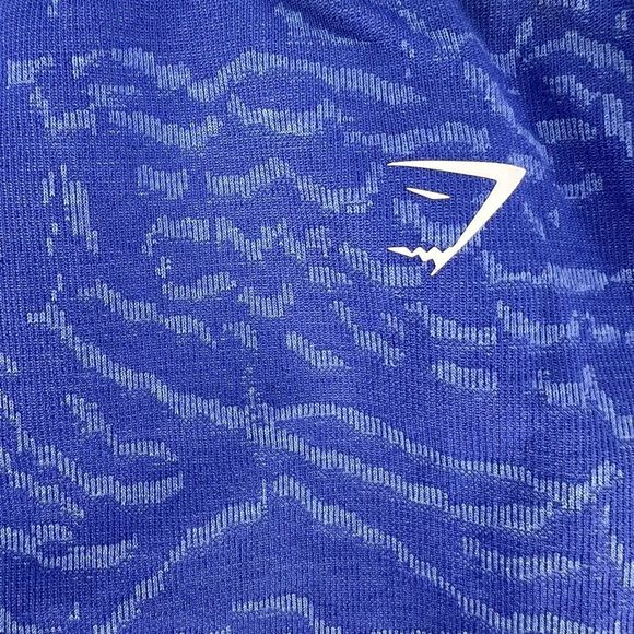 Gymshark Women's Adapt Animal Seamless Cycling Shorts Court Blue Size Large - Picture 6 of 8